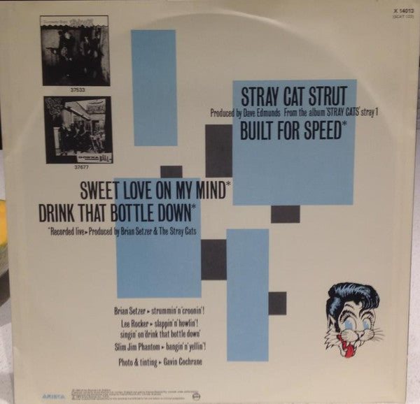 Stray Cats : Stray Cat Strut (12", EP, Ltd)