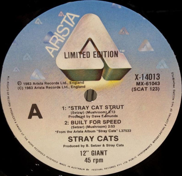 Stray Cats : Stray Cat Strut (12", EP, Ltd)