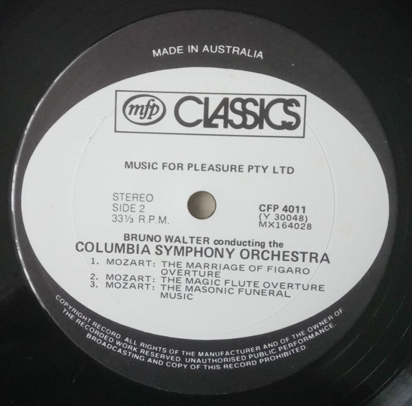 Mozart*, Bruno Walter, Columbia Symphony Orchestra : Bruno Walter Conducts Mozart (LP, Album)