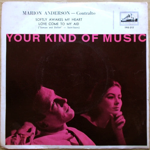Marion Anderson* : Softly Awakes My Heart / Love Come To My Aid "Samson And Delilah" (7")