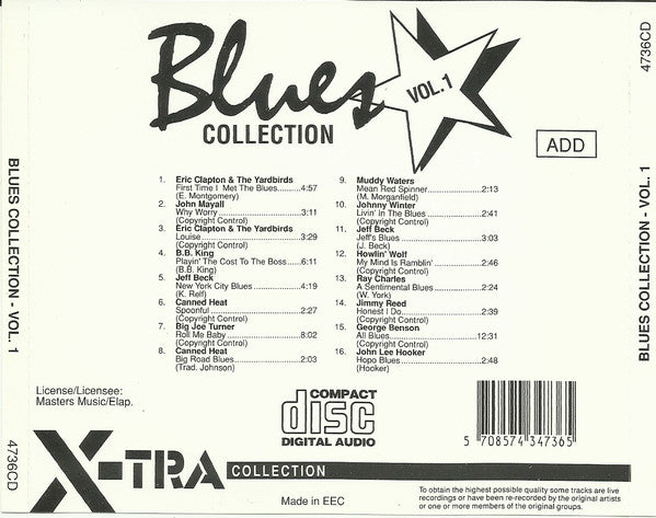 Various : Blues Collection - Vol. 1 (CD, Comp)