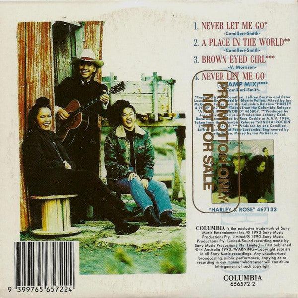The Black Sorrows : Never Let Me Go (CD, Single, Car)