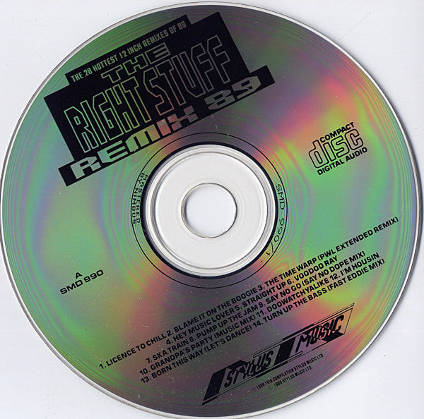 Various : The Right Stuff - Remix 89 (2xCD, Comp)