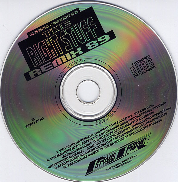 Various : The Right Stuff - Remix 89 (2xCD, Comp)