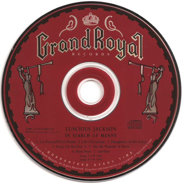 Luscious Jackson : In Search Of Manny (CD, MiniAlbum, RE, Jax)