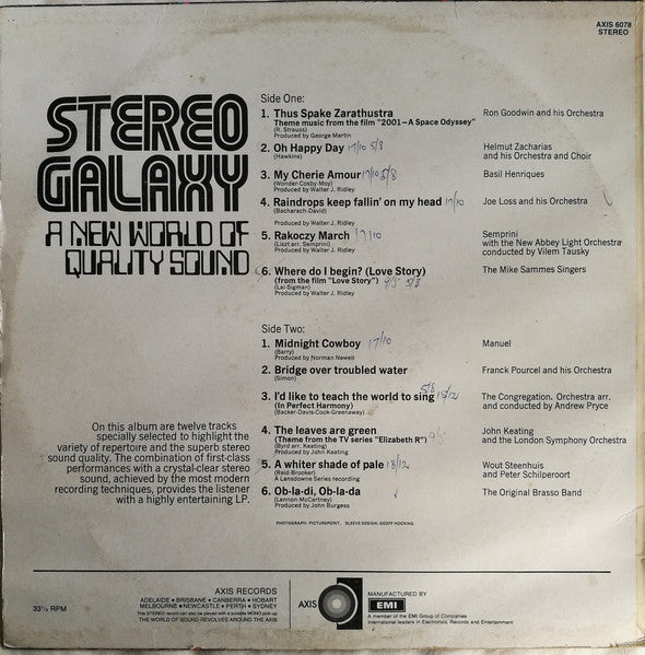 Various : Stereo Galaxy: A New World Of Quality Sound (LP, Smplr)
