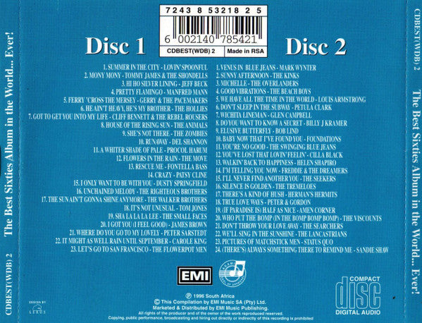 Various : The Best Sixties Album In The World...Ever! (2xCD, Comp)