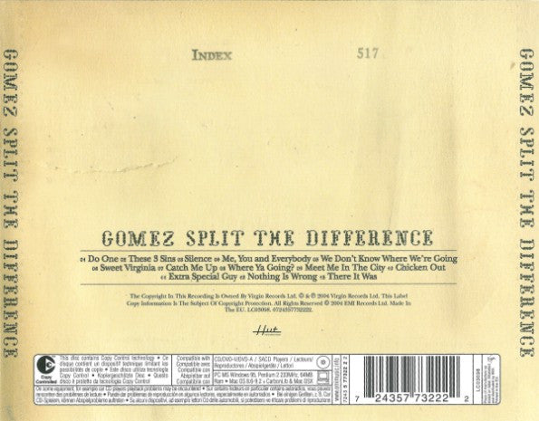 Gomez : Split The Difference (CD, Album, Copy Prot.)