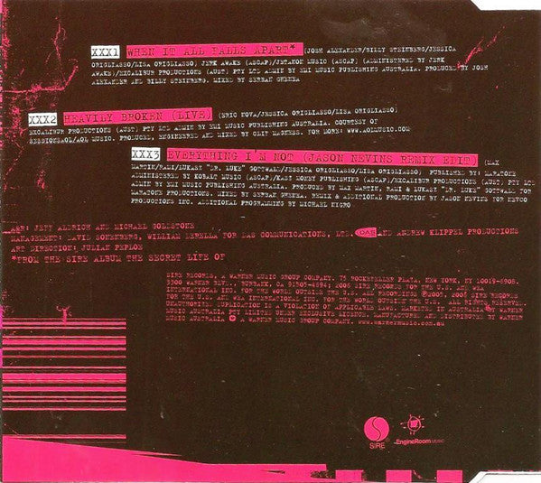 The Veronicas : When It All Falls Apart (CD, Single)