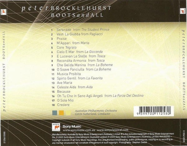 Peter Brocklehurst : Boots And All (CD, Album)