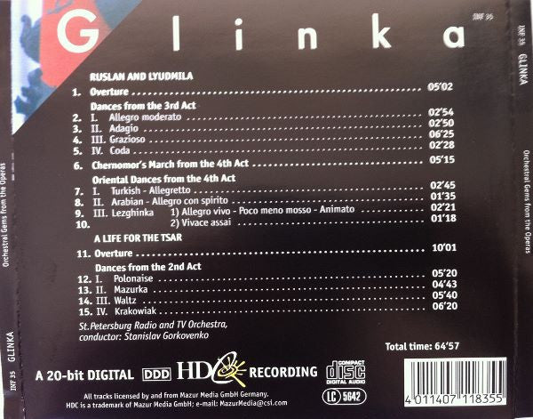 Glinka* : Orchestral Gems From The Operas (CD)