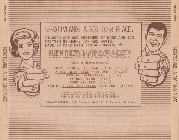 Negativland : A Big 10-8 Place (CD, Album, RE)