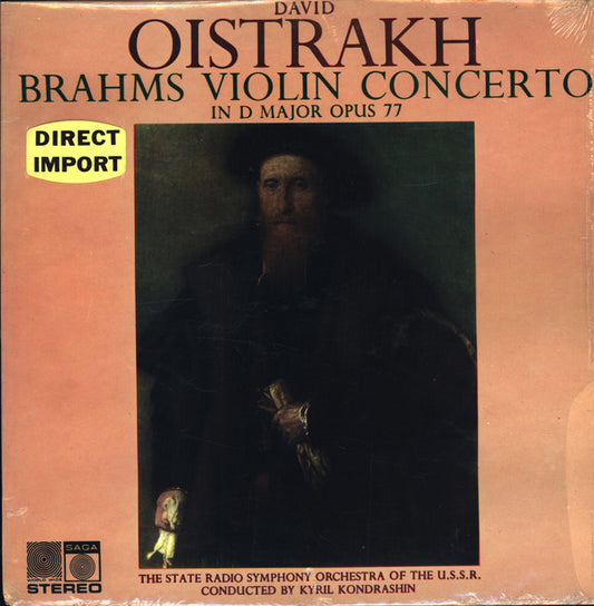 Johannes Brahms, David Oistrach, Russian State Symphony Orchestra, Kiril Kondrashin : Violin Concerto In D Major Opus 77 (LP)