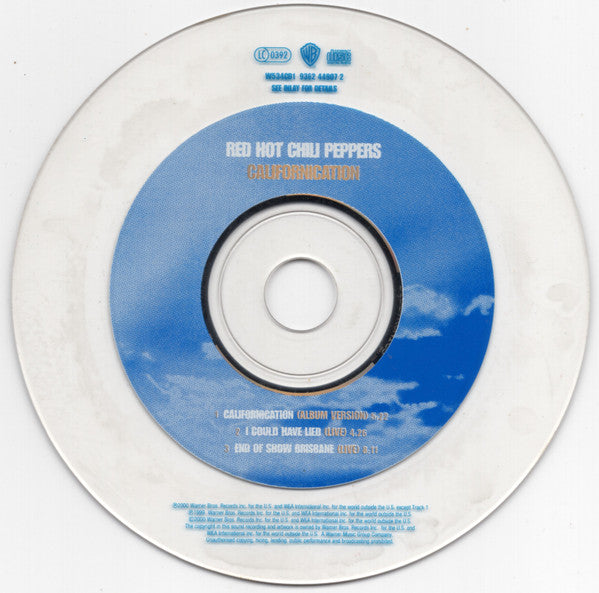Red Hot Chili Peppers : Californication (Minimax, Single, Ltd, Num, CD1)