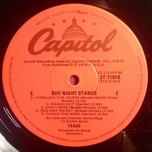 Teaze : One Night Stands (LP, Album)