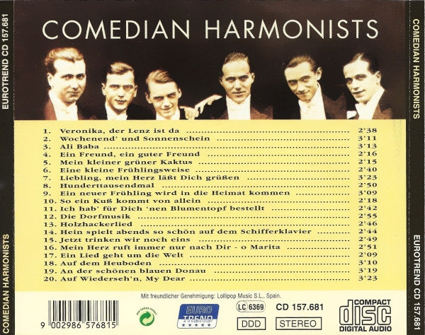 Comedian Harmonists : Comedian Harmonists (CD, Comp)