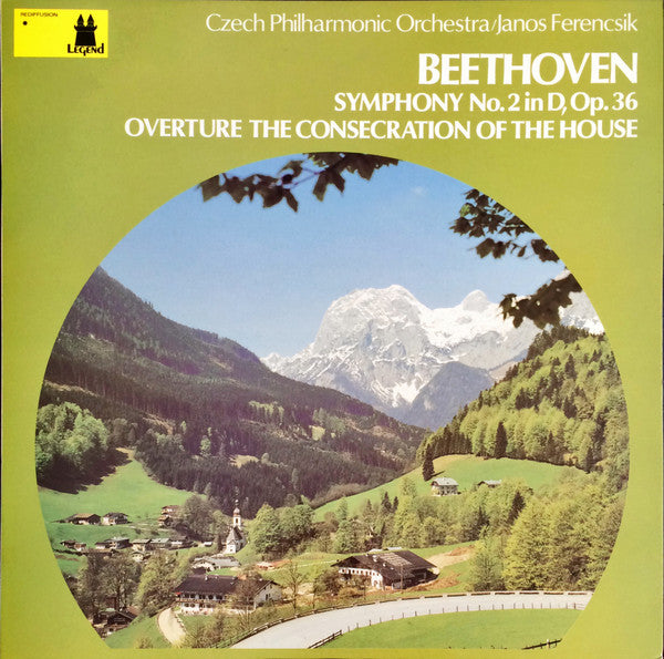 The Czech Philharmonic Orchestra, János Ferencsik, Ludwig van Beethoven : Symphony No. 2 In D, Op. 36, Overture The Consecration Of The House (LP)