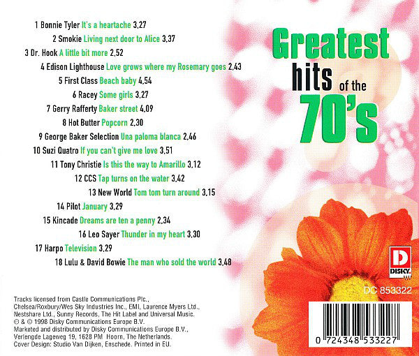Various : Greatest Hits Of The 70's (CD, Comp)
