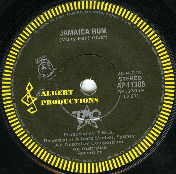Ted Mulry Gang : Jamaica Rum (7", Single)