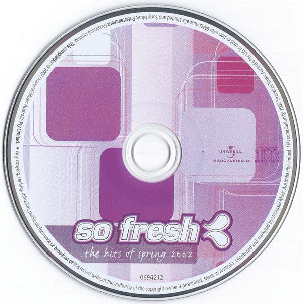 Various : So Fresh: The Hits Of Spring 2002 (CD, Comp)