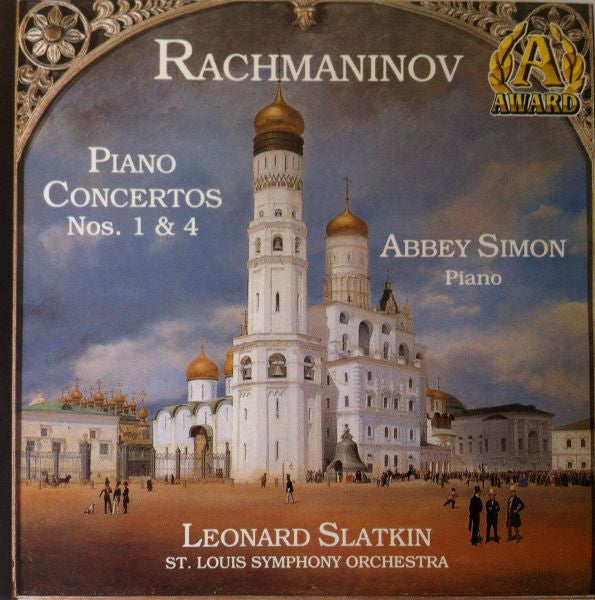 Rachmaninov* - Abbey Simon, Leonard Slatkin, St. Louis Symphony Orchestra* : Piano Concertos Nos. 1 & 4 (CD)