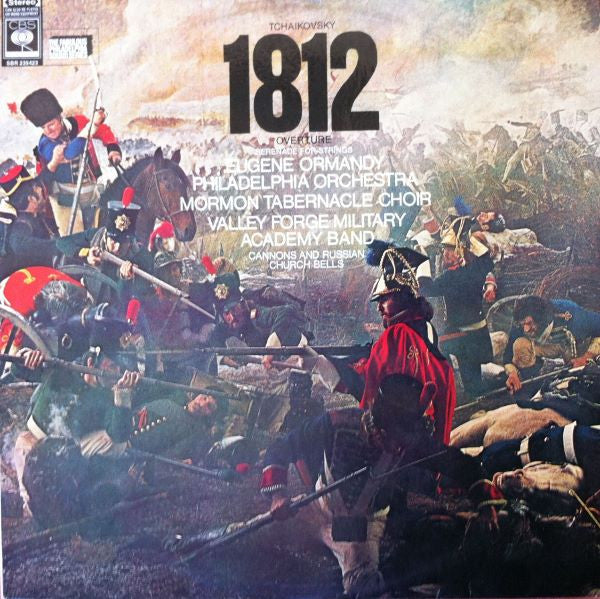 Pyotr Ilyich Tchaikovsky - Eugene Ormandy, The Philadelphia Orchestra, Mormon Tabernacle Choir, Valley Forge Military Academy Band : 1812 Overture / Serenade For Strings (LP, Album)