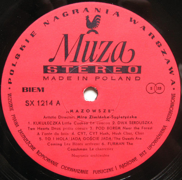 Mazowsze : Mazowsze (LP, Comp, RM)