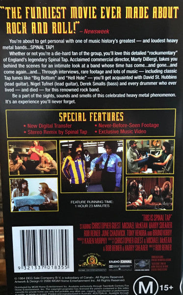 Spinal Tap : This Is Spinal Tap (VHS, RE, S/Edition, PAL)