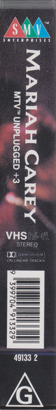 Mariah Carey : MTV Unplugged +3 (VHS, PAL)