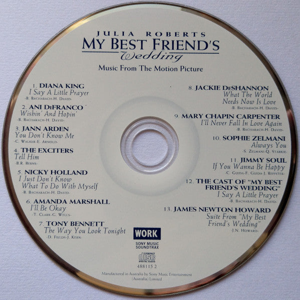 Various : My Best Friend's Wedding (Music From The Motion Picture) (CD, Album, Comp)