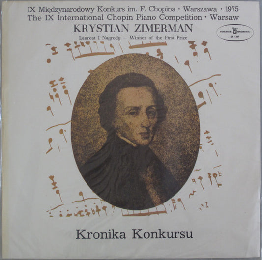 Krystian Zimerman : Kronika Konkursu (LP, Blu)