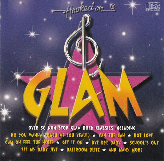 Brybury : Hooked On Glam (Over 50 Non-Stop Glam Rock Classics) (CD, Comp, Mixed)