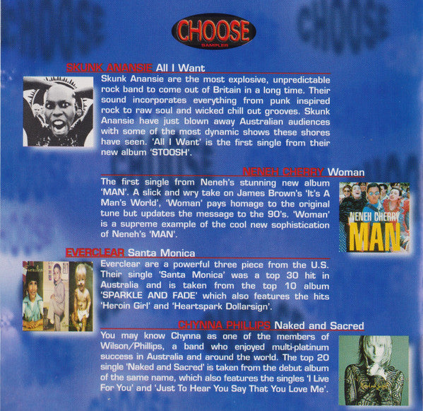 Various : Choose Sampler (CD, Comp, Promo, Smplr)