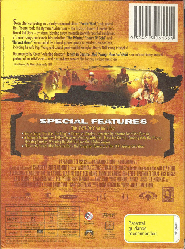 Neil Young : Heart Of Gold (2xDVD-V, S/Edition)