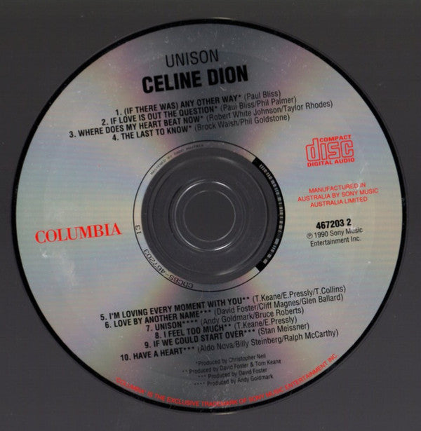 Céline Dion : Celine Dion & Unison (CD, Album, RP + CD, Album, RP + Box, Comp, RM)