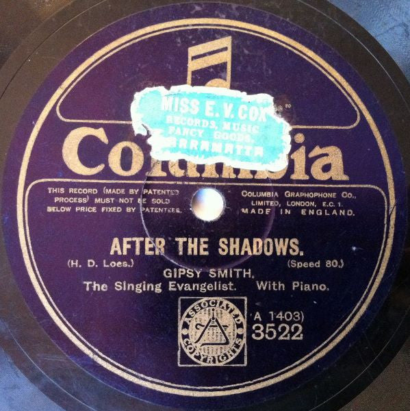 Gipsy Smith : After The Shadows / Can Others See Jesus In You?  (Shellac, 10", 80 RPM)