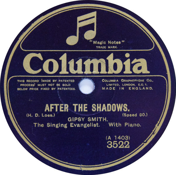 Gipsy Smith : After The Shadows / Can Others See Jesus In You?  (Shellac, 10", 80 RPM)