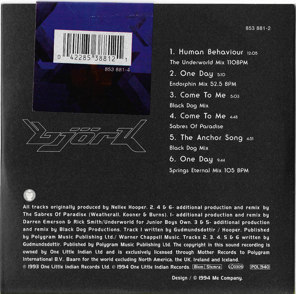 Björk : The Best Mixes From The Album-Debut For All The People Who Don't Buy White-Labels (CD, Comp)