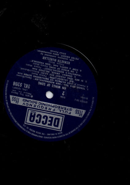 Kenneth McKellar : On Wings Of Song (LP, Album)