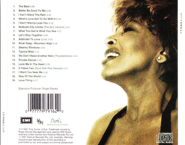 Tina Turner : Simply The Best (CD, Comp, RE, RM)