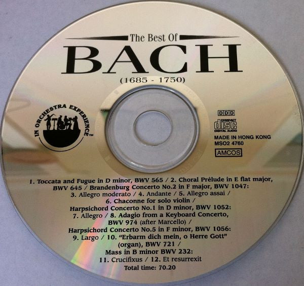 Bach* : The Best Of Bach (CD, Comp)
