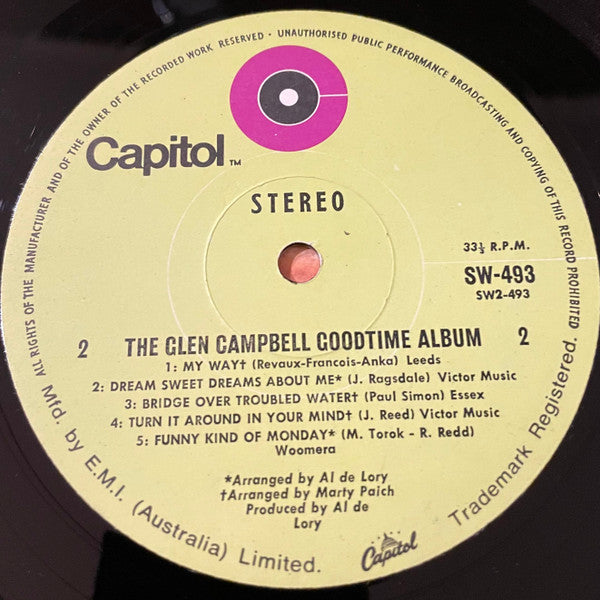 Glen Campbell : The Goodtime Album (LP, Album)