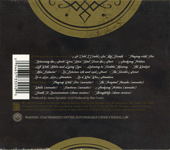 Emery : The Question (Deluxe Edition) (CD, Album, Dlx + DVD-V, NTSC)