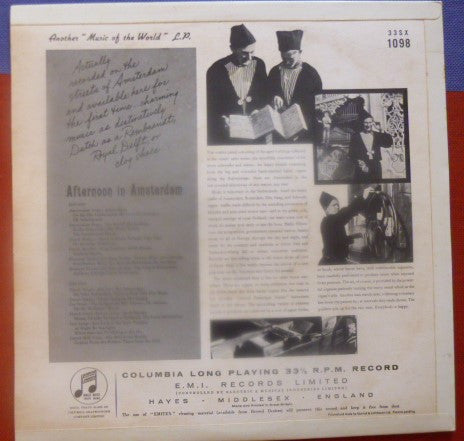 Various : Afternoon In Amsterdam (LP)