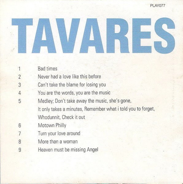 Tavares : Tavares (CD, Comp)