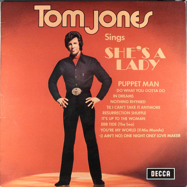 Tom Jones : Tom Jones Sings She's A Lady (LP, Album)