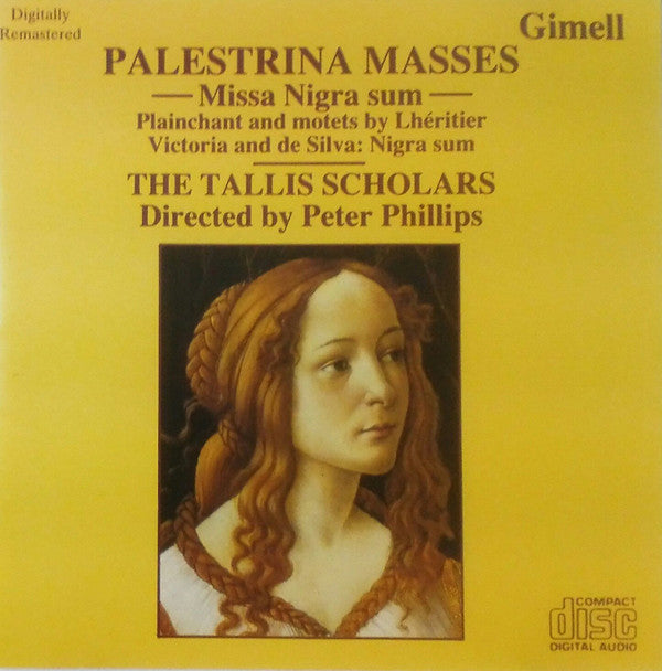 Palestrina* - The Tallis Scholars Directed By Peter Phillips (2) : Palestrina Masses: Missa Nigra Sum (CD, Album, RE, RM)