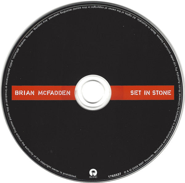 Brian McFadden : Set In Stone (CD, Album)