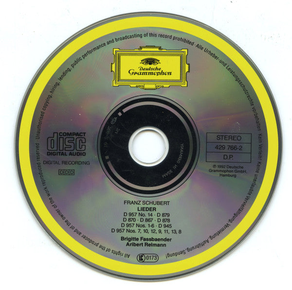Franz Schubert, Brigitte Fassbaender · Aribert Reimann : Schwanengesang · 5 Lieder (CD)