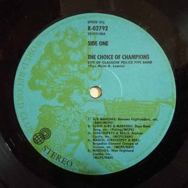 City Of Glasgow Police Pipe Band : The Choice Of Champions  (LP, Album, Club)